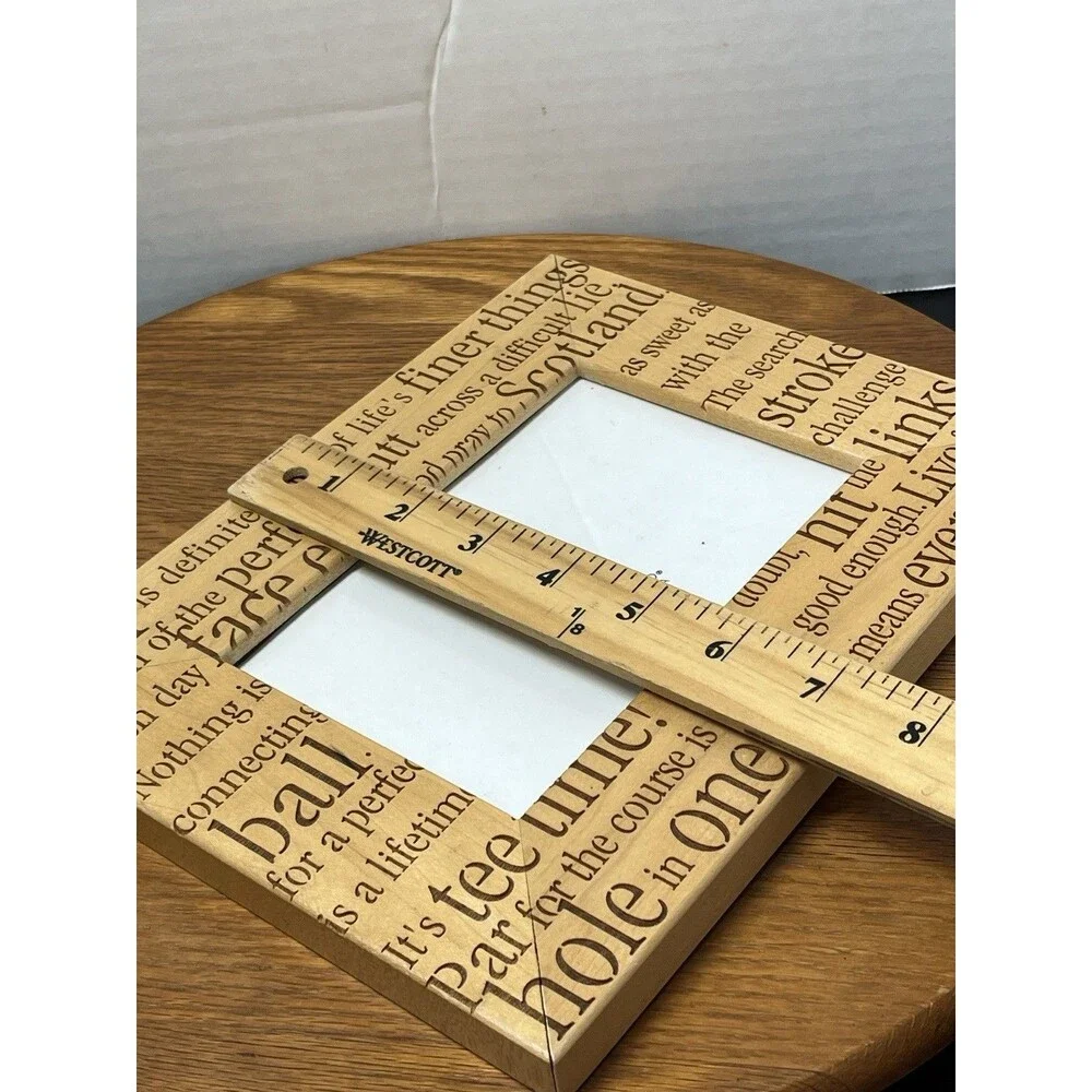 Vintage Lasercraft Golf Picture Frame 4 x 6